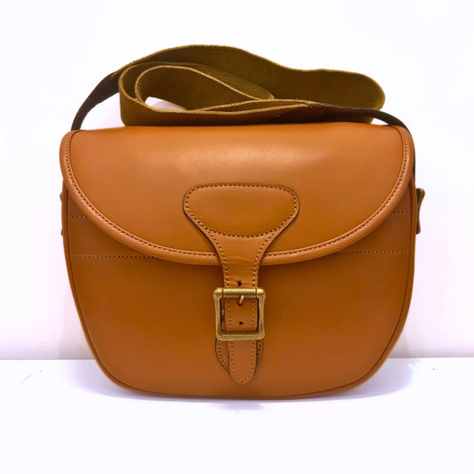 Tan leather cartridge bag - 100 shell capacity