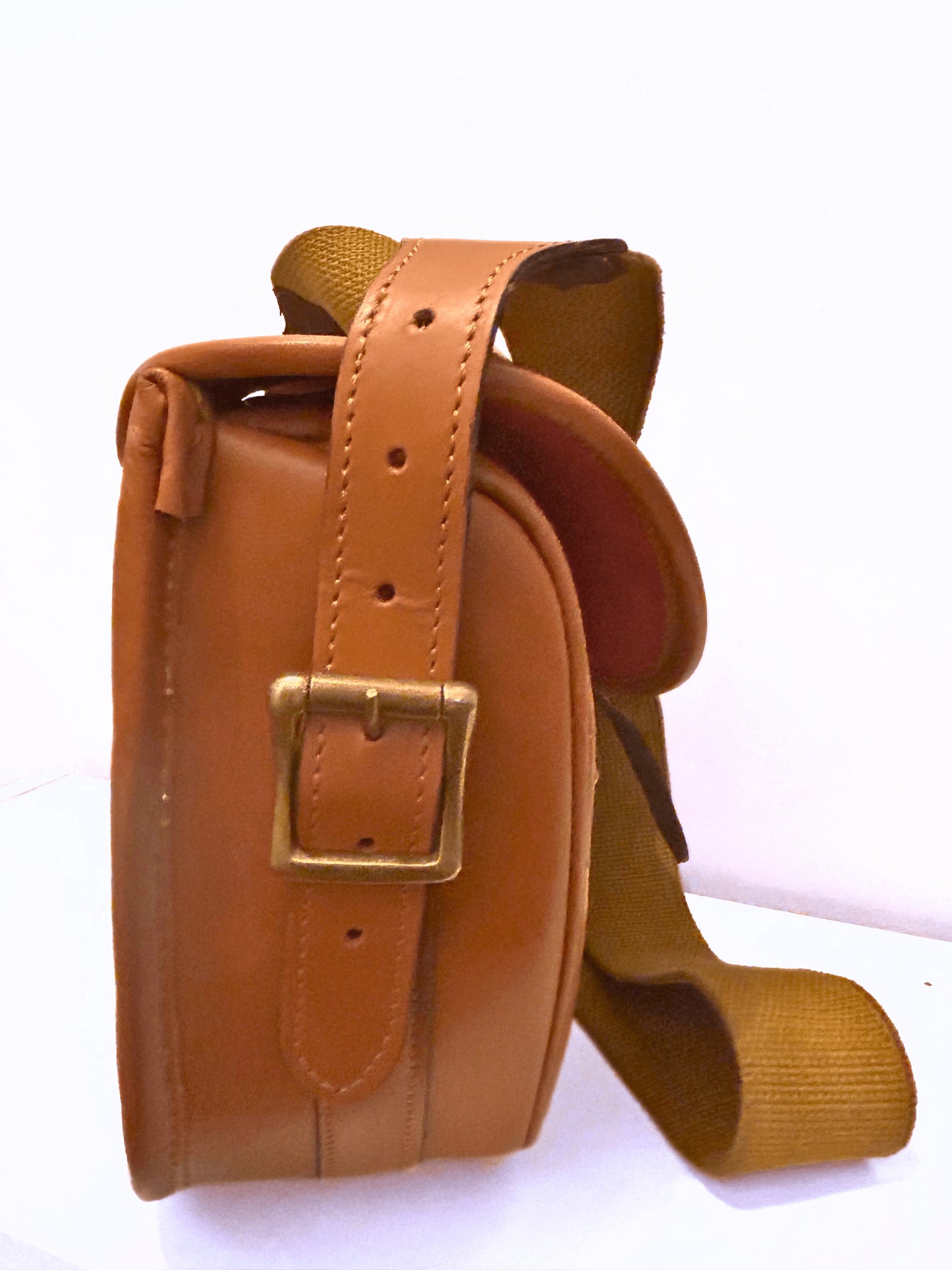 Tan leather cartridge bag - 100 shell capacity
